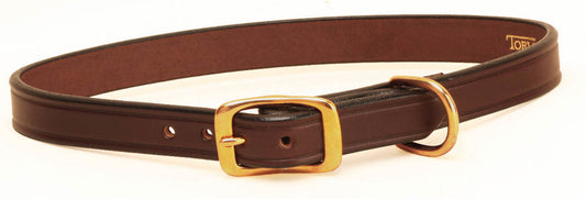 Tory Leather 3/4” Havana Plain Creased Collar